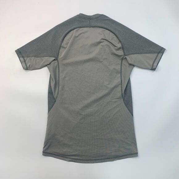Adidas Alphaskin T Shirt Men M Medium Gray Fitted Stretch Climacool Gym Training - Picture 8 of 11